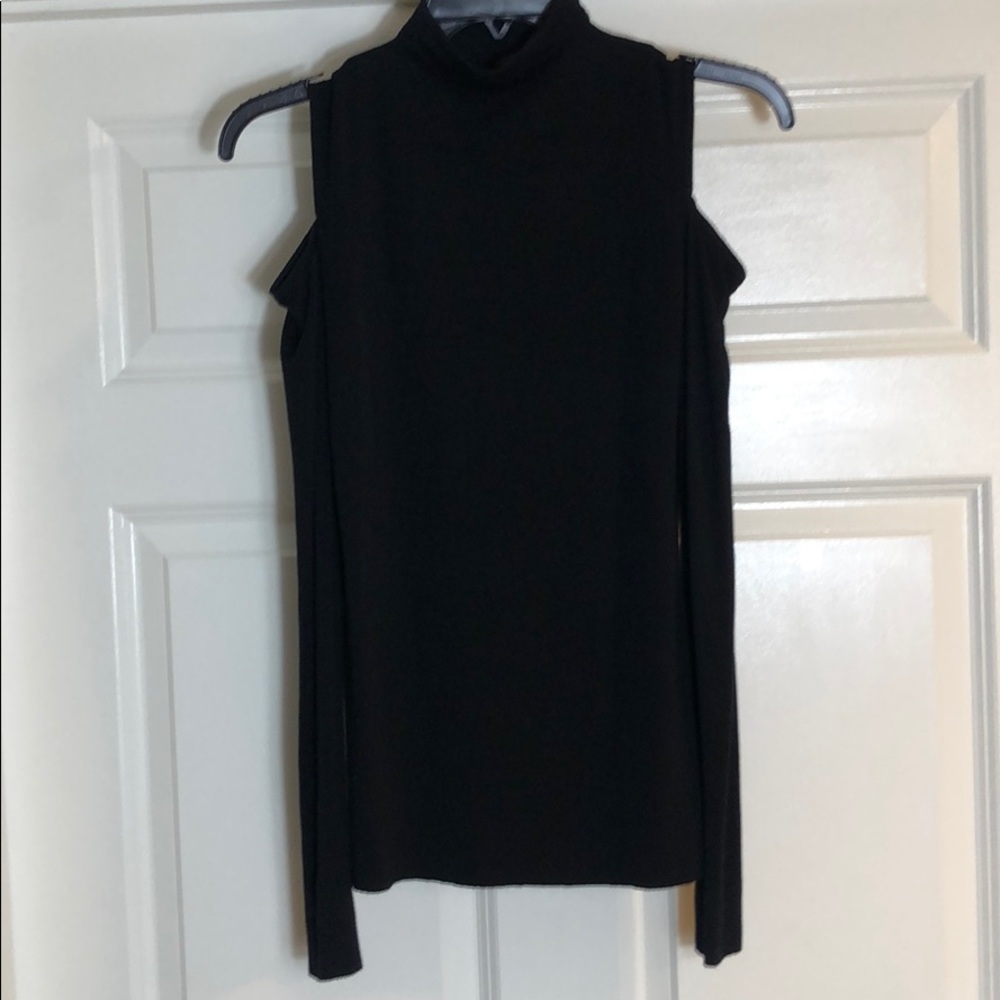 Bailey 44 cold shoulder long sleeve mock neck top - Picture 2 of 8